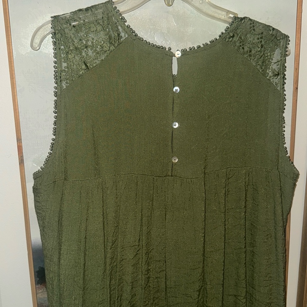 Green Sleeveless Dress by ZAC & RACHEL Size 1X - Picture 7 of 7